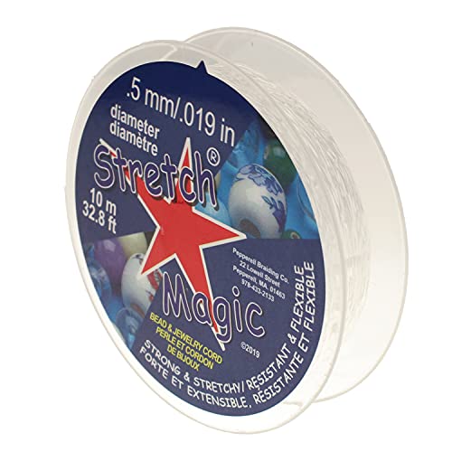 魔法のビーズ & ジュエリー コード 0.5 ミリメートルのストレッチ 10 メートル/Pkg-クリア [並行輸入品]