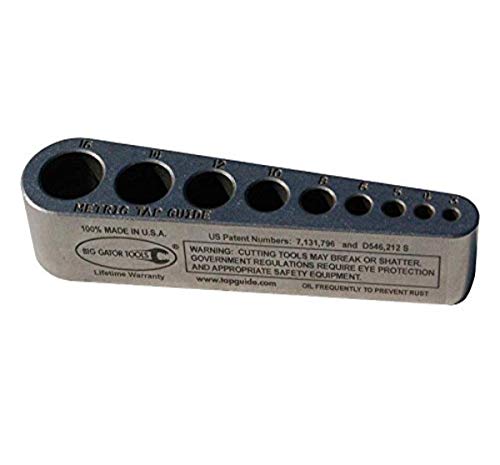 Big Gator Tools MTG500NP 垂直 ネジ山あけ タップガイド M 1.6 - 16 mm 9ホール