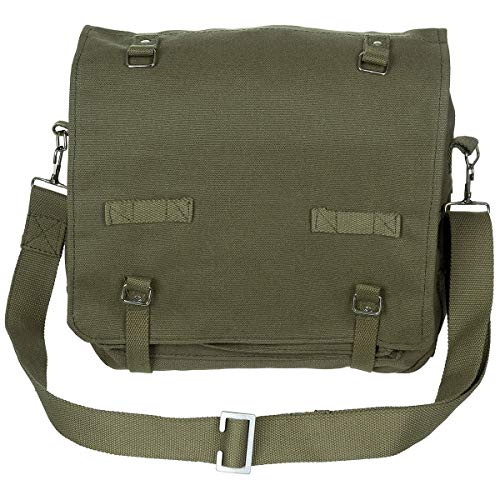 [MFH] ドイツ連邦軍 コンバットバッグ 綿100% コットンキャンバス 32x23x12cm 8L Large - OD GREEN