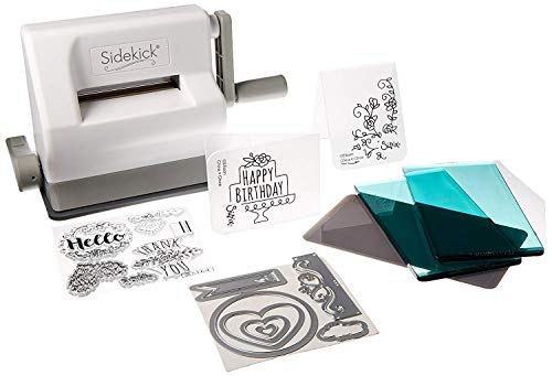 Sizzix Sidekick 活版印刷機ミニ (幅2.5インチ) スタートアップセット付属 レタープレス ホワイト [並行輸入品]