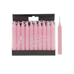 Mega Candles - Unscented 10cm Mini Pink, Set of 20