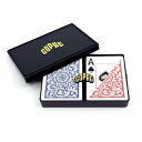 トランプ COPAG 1546 ポーカーサイズ ジャンボインデックス ダブルデッキ トランプ プラスチック カード プロ マジック 手品 レッド/ブルー