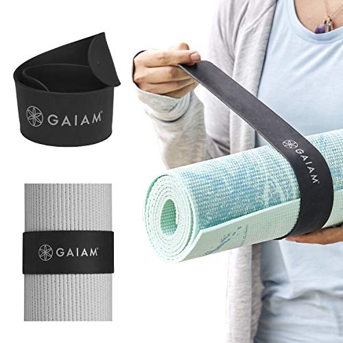 Gaiam ヨガマットストラップスラップバンド マットをしっかりと巻いて安全に保ちます。(長さ20インチ x..