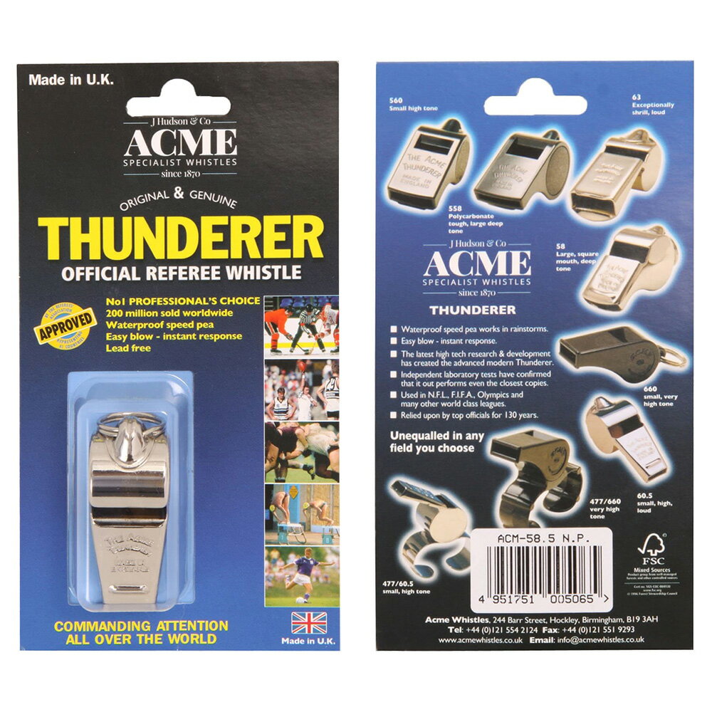 ACME アクメ Thunderer 審判用 ホイッスル AC58.5 3