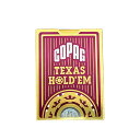 COPAG テキサスホールデム ポーカーサイズ ジャンボインデックス シングルデッキ トランプ プラスチック カード プロ マジック 手品 レッド