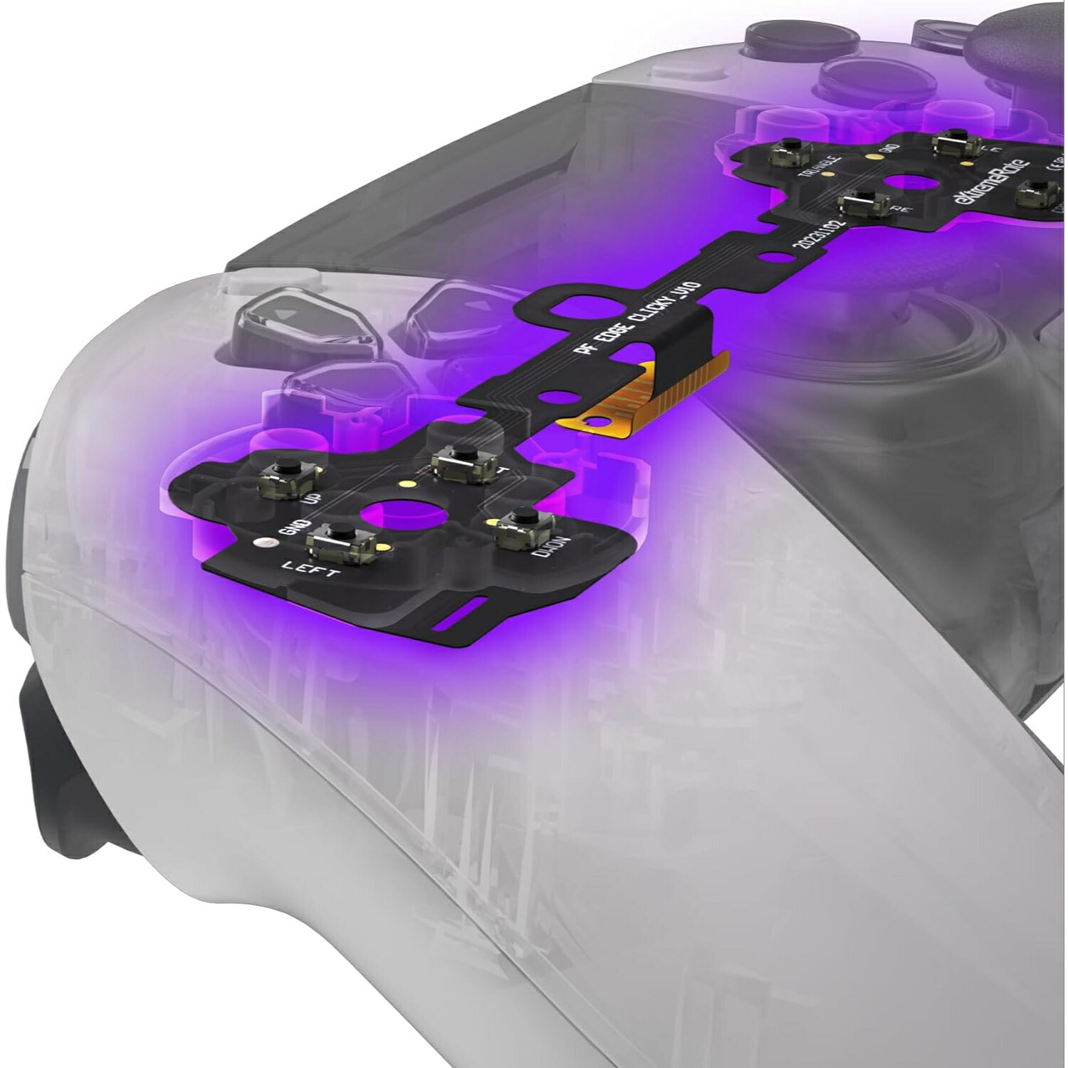 eXtremeRate エクストリームレート PS5 Edge コントローラー Dpad アクション フェイスボタン クリックキット カスタム 触覚 マウスクリック DHYEG001