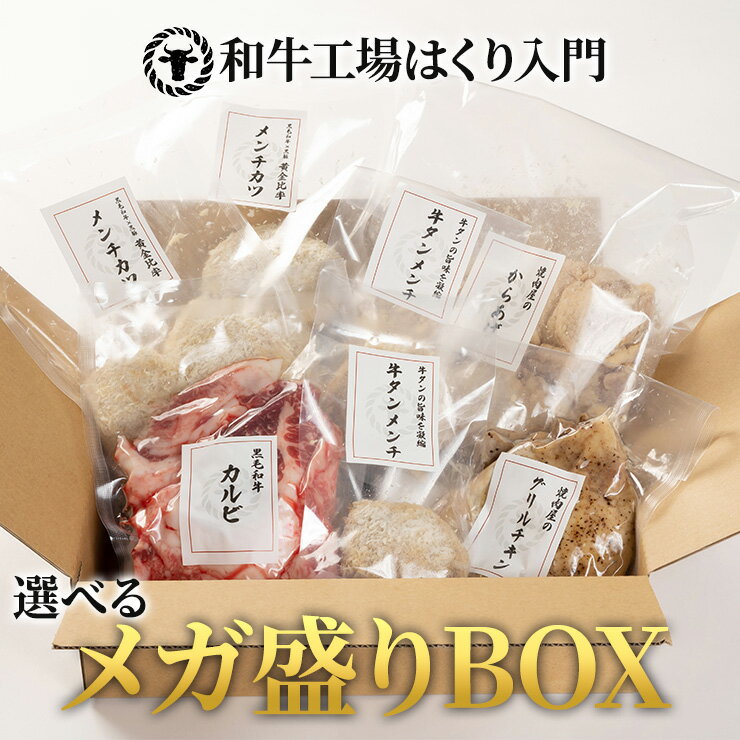 【お買い得 】メガ盛りボックス デリカ 肉 詰め合わせ セット 福袋 ギフト プレゼント 仕送り 一人暮らし カルビ メンチカツ からあげ ユッケジャンスープ お祝 新生活 母の日 父の日 子供の日…