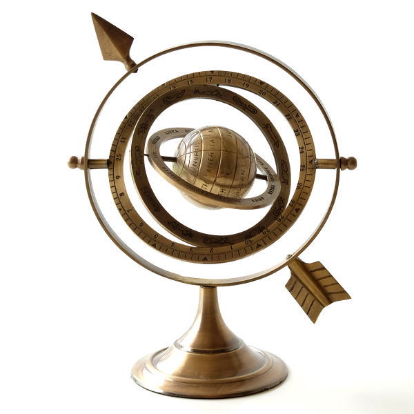 レトロなブラス天球儀