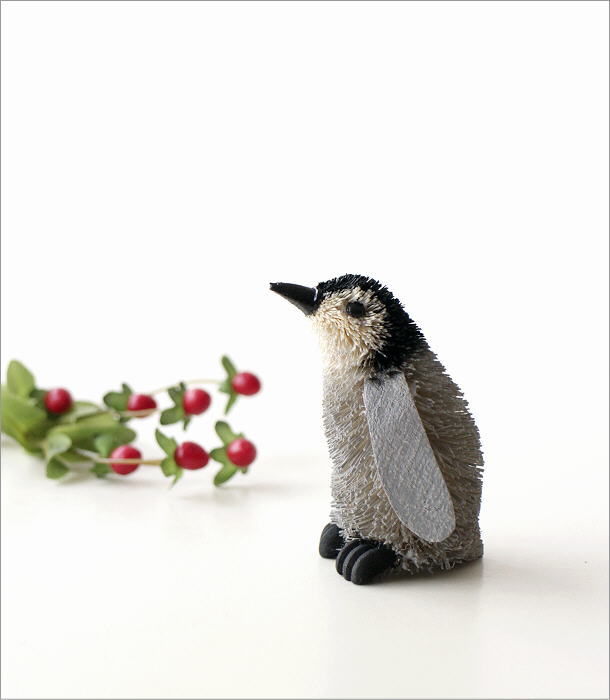 たわし アニマル ペンギン 置物 オブジェ おしゃれ かわいい 小さい 動物 ヤシ キッチン エスニック 雑貨 インテリア たわし アニマル ペンギン Sの商品画像 2