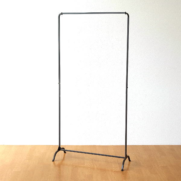 ハンガーラック スリム アイアン 鉄製 シンプル おしゃれ 省スペース 玄関 収納 ハンガースタンド コート掛け 洋服掛け コートかけ アイアンのハンガーラック 組立式のサムネイル