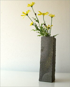 花瓶 陶器 一輪挿し 信楽焼 日本製 角柱面取花器 花瓶 和風 モダン インテリア ベース 花入れ 陶器 一輪挿し 花器 陶器 花器 フラワーベース 和雑貨 花瓶 花入れ 和 モダン ベース 一輪挿し 陶器 花器 花瓶 角柱面取り花入れ