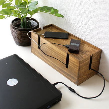 ケーブル収納 ボックス 箱 ふた付き ケーブルボックス コード収納 配線 タップ 隠す 目隠し コードケース 木製 配線コード 整理ボックス 卓上 ケーブル収納 電源ケーブル ケーブルボックス 配線ボックス コードボックス ウッドケーブルボックス L