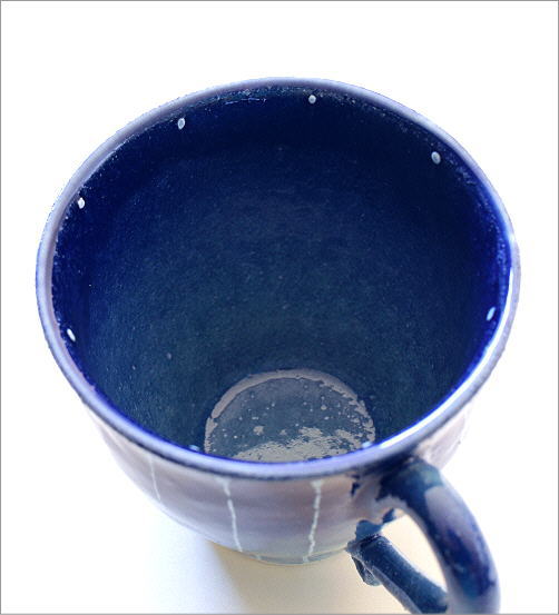 マグカップ 陶器 おしゃれ 和モダン 日本製 焼き物 瀬戸焼 藍彩十草マグ 3