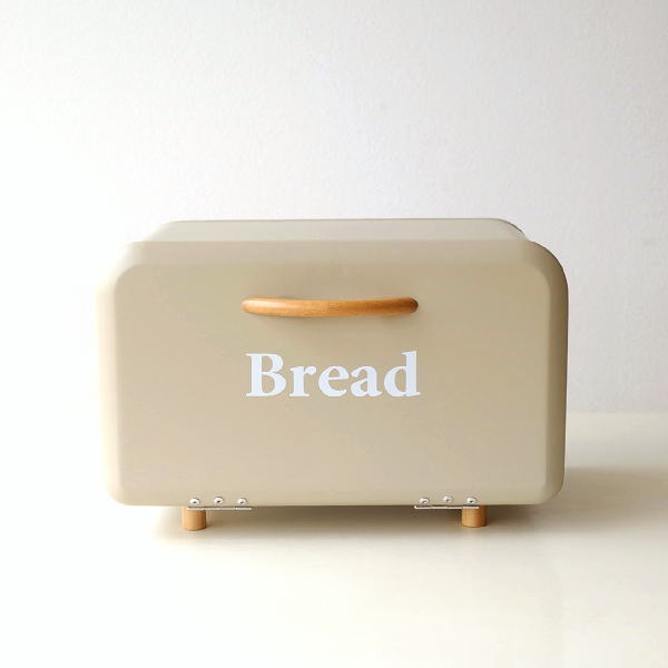 ブレッドケース スチール おしゃれ 北欧 パンケース 食パン ストッカー 収納 保存ケース かわいい キッチン ナチュラル スチールのブレッドBOX BE