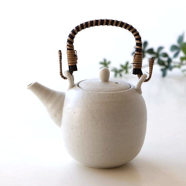 土瓶 急須 きゅうす 美濃焼 陶器 茶こし付き ティーポット おしゃれ かわいい 日本製 白釉土瓶