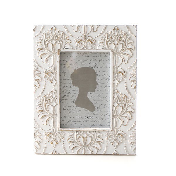 フォトフレーム 写真立て おしゃれ 卓上 壁掛け L判 長方形 かわいい レトロ 縦置き モダン レジン アンティーク インテリア レジンフォトフレーム ホワイトボタニカル