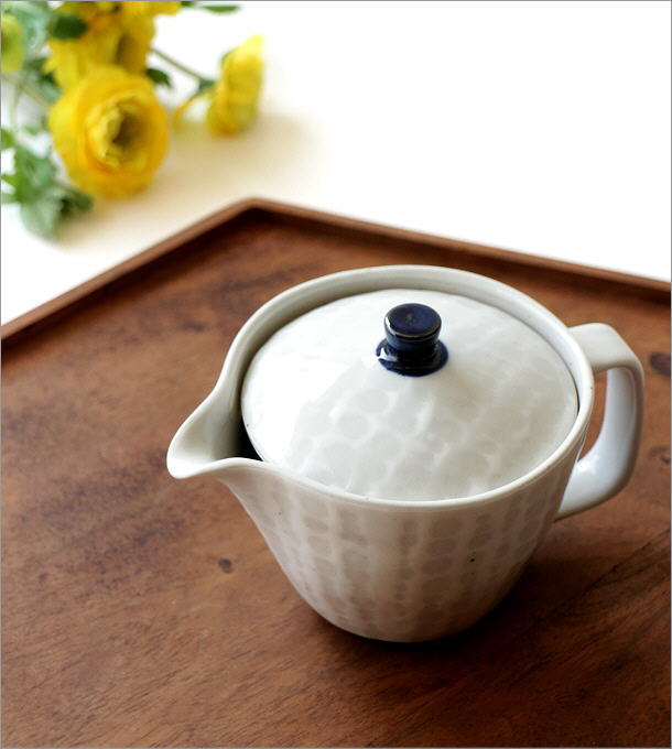 ティーポット 急須 陶器 粉引き 茶