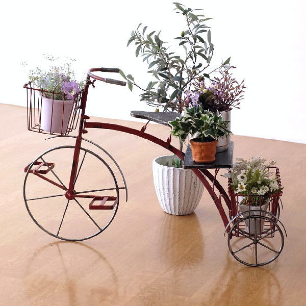 楽天市場】アンティーク 三輪車(植木鉢・プランター 楽天市場】アンティーク 三輪車(植木鉢・プランター