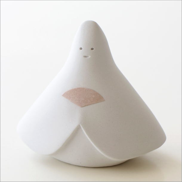 おひなさま お雛様 ひな人形 置物 珪藻土 オブジェ おしゃれ かわいい 桃の節句 雛飾り ひな祭り小物 日本製 自然素材 インテリア 珪藻土のおひな様 White [3]