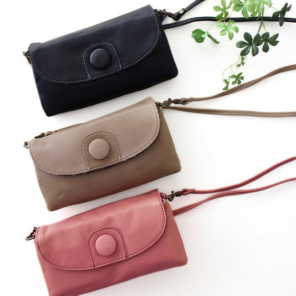 お財布 ショルダー レディース ショルダーバッグ 牛革 お財布ポシェット カード収納 スマホ 軽量 斜め..