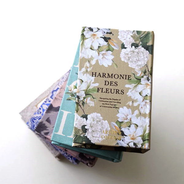 小物入れ 本型 ブック型 おしゃれ 洋書 かわいい 収納ボックス 小さめ フラワー レトロ アンティーク調..