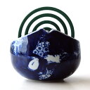 蚊取り線香ホルダー おしゃれ 陶器 蚊取り線香入れ 蚊遣り 蚊遣り器 和風 蚊取線香 立て スタンド 陶器かやり 藍うさぎ
