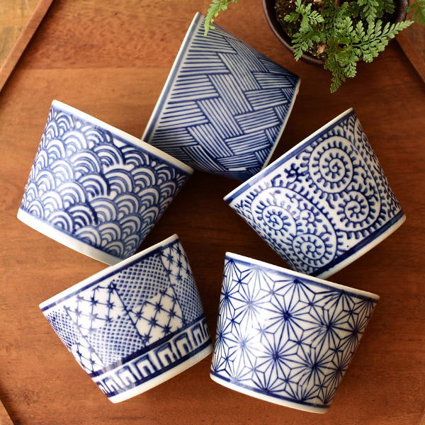 蕎麦猪口 5個セット フリーカップ そばちょこ セット 磁器 陶器 蕎麦ちょこ お猪口 おちょこ おしゃれ ..