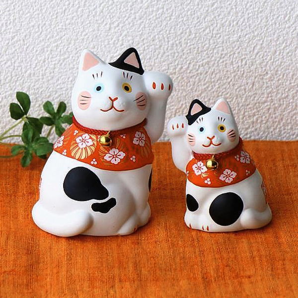 楽天市場】三毛猫 招き猫の通販