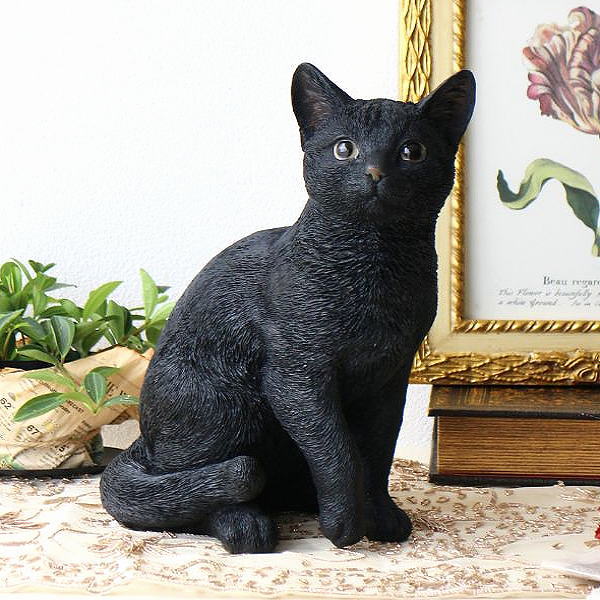 楽天市場】黒猫（置物｜インテリア小物・置物）：インテリア・寝具