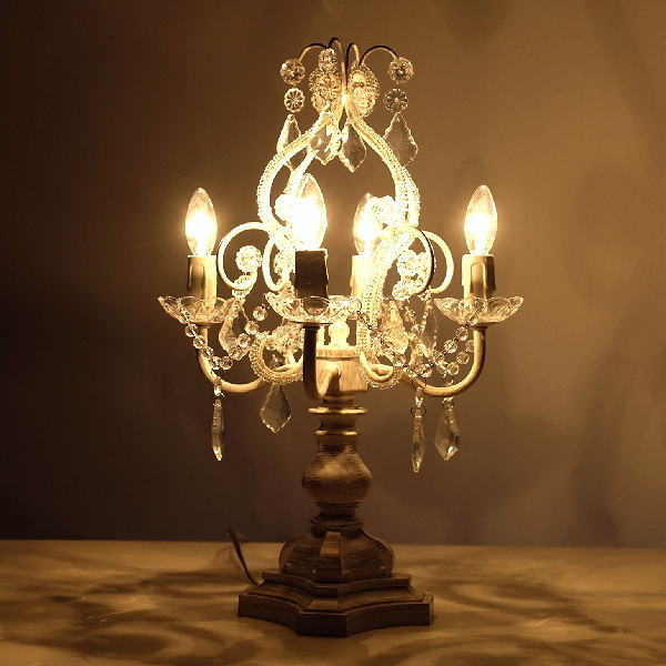 Orchid Lamps - テーブルランプ シャンデリア おしゃれ アンティーク かわいい 照明 テーブルスタンド 卓上 スタンド 寝室 ベッドサイド クラシック シャンデリアテーブルランプ