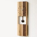 掛け時計 壁掛け時計 木製 おしゃれ 振り子時計 壁掛け ナチュラル シンプル デザイン 無垢材 天然木 ウッドウォールクロック オルロージュA
