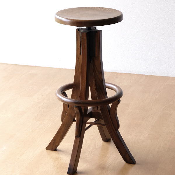 楽天市場】木製スツール 昇降式の通販