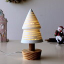クリスマス Xmas クリスマスツリー オブジェ 置物 おしゃれ かわいい LED ライト 雑貨 卓上 飾り ディスプレイPOTTERY LEDライト ツリー