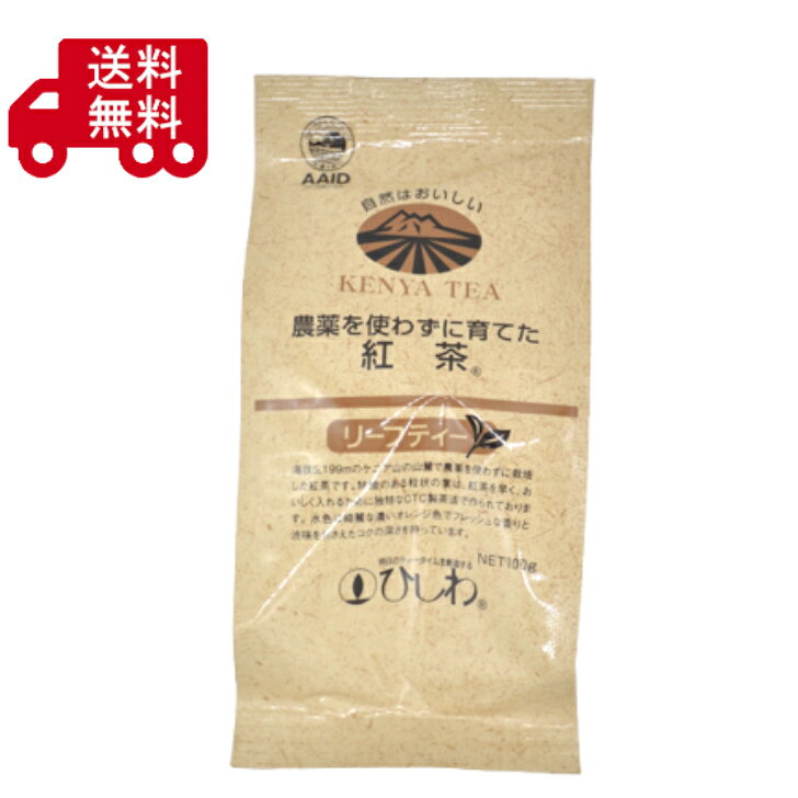 農薬を使わずに育てた紅茶 リーフティー 100g ひしわ