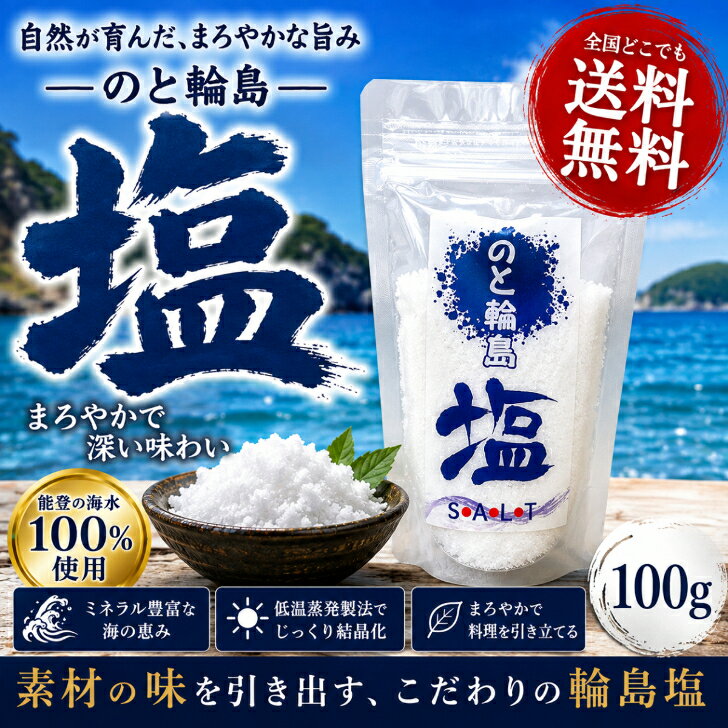 のと輪島塩　100g　能登輪島塩　低温蒸発　SALT