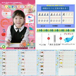 ひらがな みぞなぞり 習字ボード【ゆうパケットのみ送料無料】カタカナ 数字 アルファベット 対応 繰り返し練習できる 練習ボード おもちゃ 知育玩具 書き順付練習シート ドリル 子育て アルファベット 4枚セット旧版