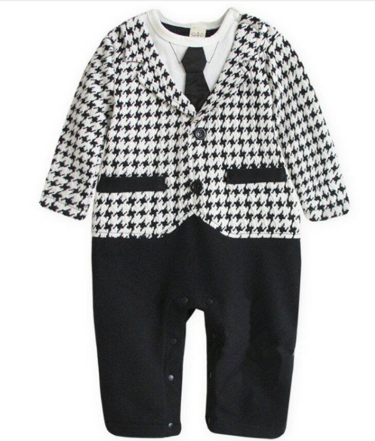 フォーマル長袖ロンパース ベビースーツ【送料無料 】男の子 80cm 90cm 95cm 新生児 幼児 ベスト シャ..