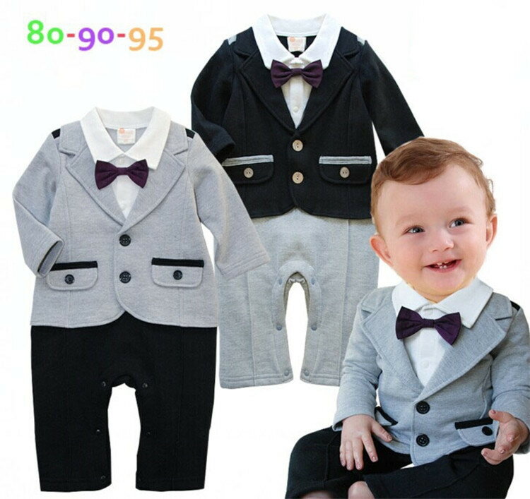 フォーマル長袖ロンパース ベビースーツ【送料無料 】男の子 80cm 90cm 95cm 新生児 幼児 ベスト シャツ ベビー服 結婚式 出産祝い プレゼント ギフト 七五三 撮影 誕生日 お宮参り 記念日 蝶ネクタイ 冬 キッズ お食い初め ベビーカバーオール 13547すうじドリルおまけ付き