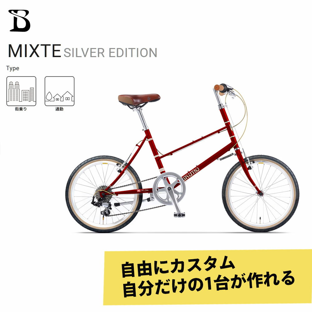 【タイヤ カゴ グリップ サドル ワイヤーをフルカスタム】MIXTE FLAT SILVER EDITION（ミキストフラットシルバーエディション）BRUNO(ブルーノ)【送料プランB】【関東/近畿は地方で送料異なる(注文後修正)】