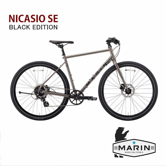 【一部在庫有り】NICASIO SE BLACK EDITION（ニカジオSEブラックエディション）2022モデル/MARIN(マリン)650Bクロモリクロス・アーバンバイク【送料プランB】【関東/近畿は地方で送料異なる(注文後修正)】