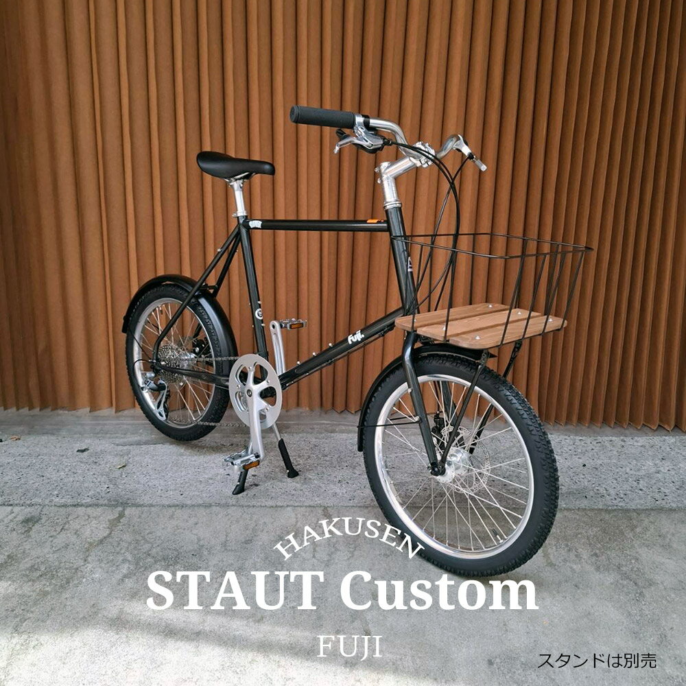 FUJI - 【限定特価】【底板バスケット+フルフェンダー厳選カスタム】STAUT (スタウト)Fuji（フジ）小径自転車【送料プランB】【関東/近畿は地方で送料異なる(注文後修正)】