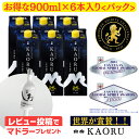 【期間限定】レビュー特典付き / オリジナルマドラー必ずもらえる 米焼酎 白岳KAORU 25度 900ml【6本入りケース】