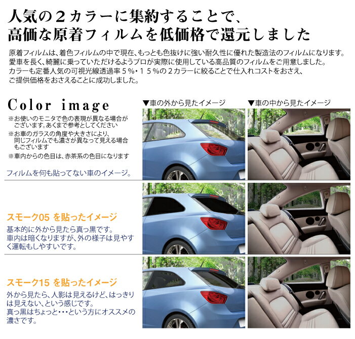 カーフィルム C40リチャージ用 R4/1〜 車種別カット済リア1台分セット ボルボ(VOLVO) 2