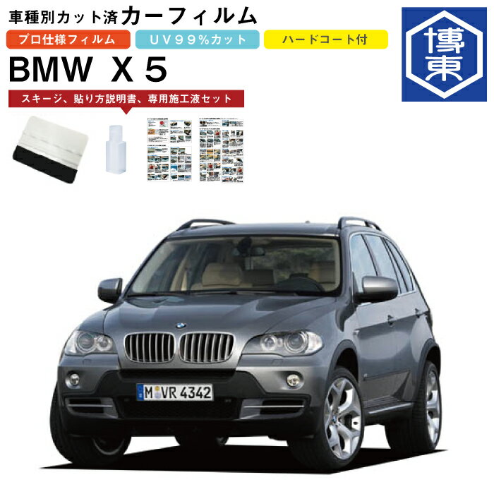 カーフィルム BMW X5 E70系用 H19/6〜H26/4 車種別カット済リア1台分セット