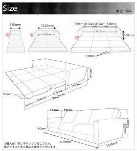 【送料無料】大き目ソファベッド三人掛け「CHIDORI」○○2ポイント2倍