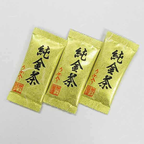 【金箔入り梅昆布茶】 純金茶　12袋　10箱