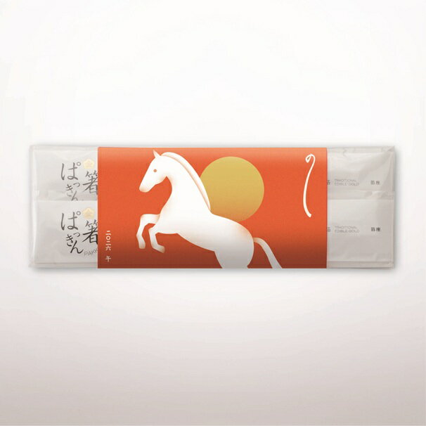 「そば・ぱっきん箸2膳セット」限定 蕎麦 そば 年越しそば 箸 ぱっきん箸 金箔箸 縁起物 御歳暮 御年賀 お正月 午 馬 午年 金箔 箔座