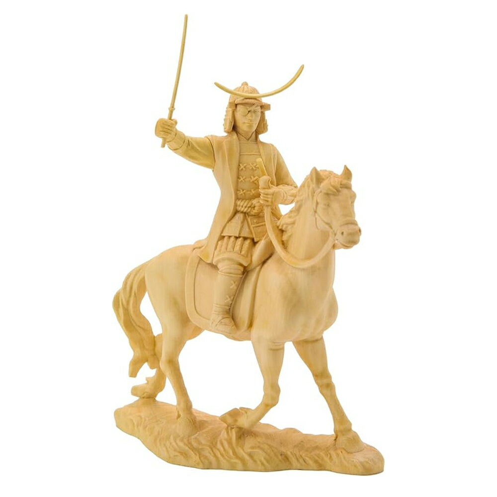 HASEL ハセル 戦国武将 木製フィギュア 伊達政宗 匠 木製 ご利益 木彫り 置物 置き物 縁起物 フィギュア