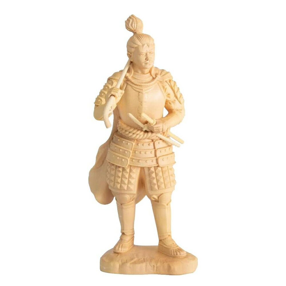 HASEL ハセル ～ 時代、時を超えて当時の英雄の活躍に想像を巡らす ～ 憧れや尊敬、はたまた恋心であり、想いを”馳せる”ことを情緒的に表現した。 【職人のこだわり】 細部までこだわった彫刻を施し、持ち物ひとつをとっても細部まで表現されています。 瞳の大きさや線の深さひとつで表情が変化する為、卓越した技術が求められる工程です。 ※モニターの発色により実際と異なる場合があります