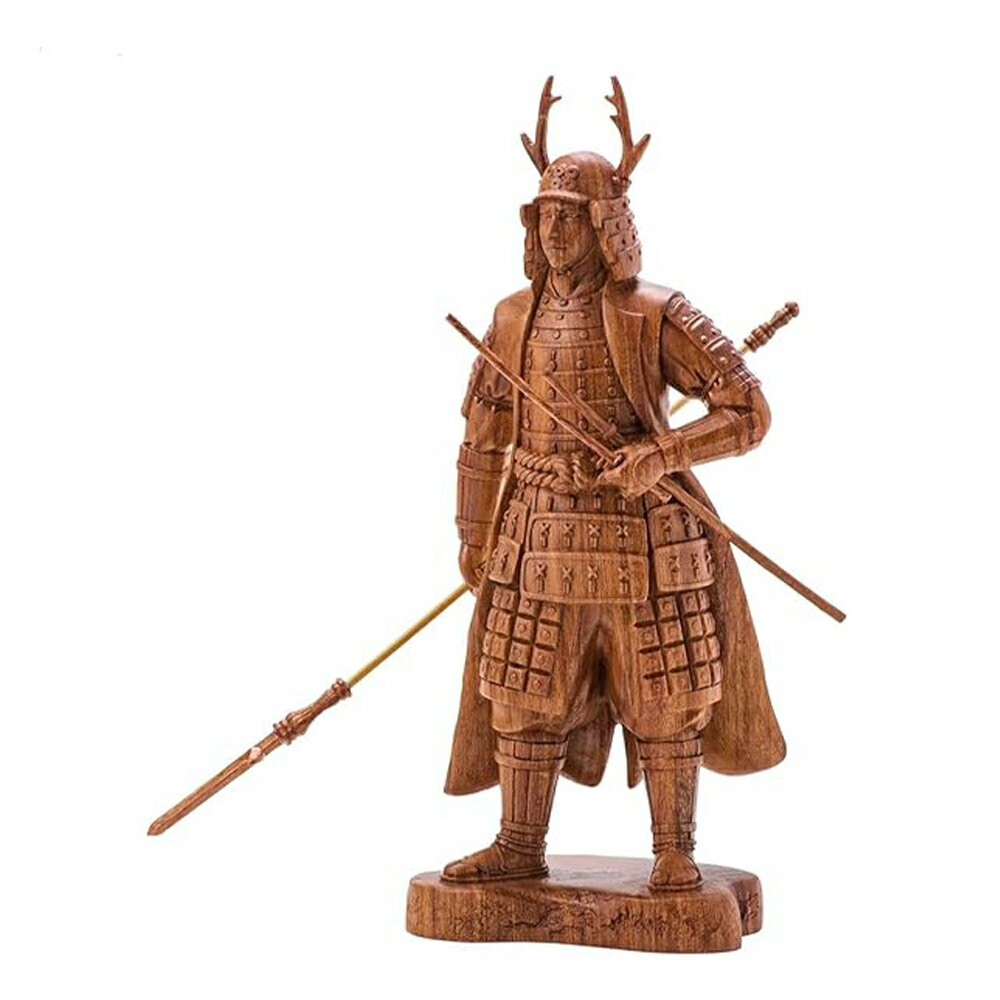 Rakuten - HASEL ハセル 戦国武将 木製フィギュア 真田幸村 極 木製 ご利益 木彫り 置物 置き物 縁起物 フィギュア